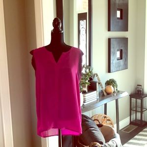 CAbi blouse, SZ M. Deep pink.